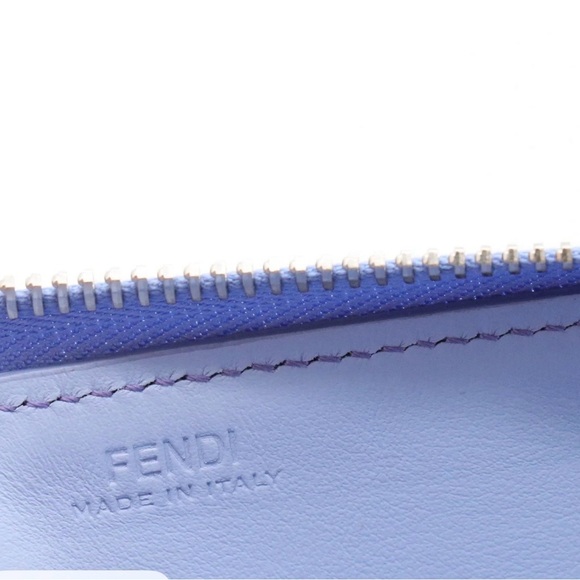 FENDI Rainbow Studs Leather Zippy Wallet - Picture 5 of 7